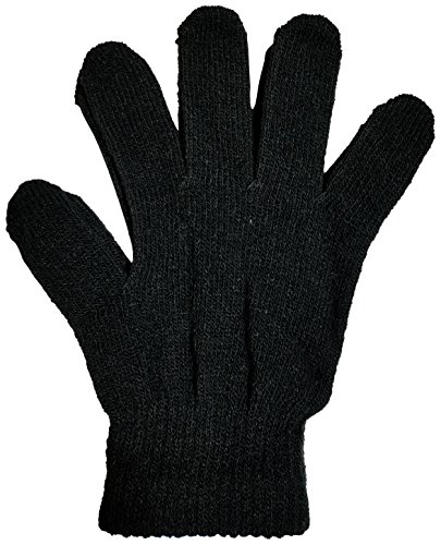 Winter Magic Gloves, 12 Pairs Stretchy Warm Knit Bulk Pack Mens Womens #TOP1