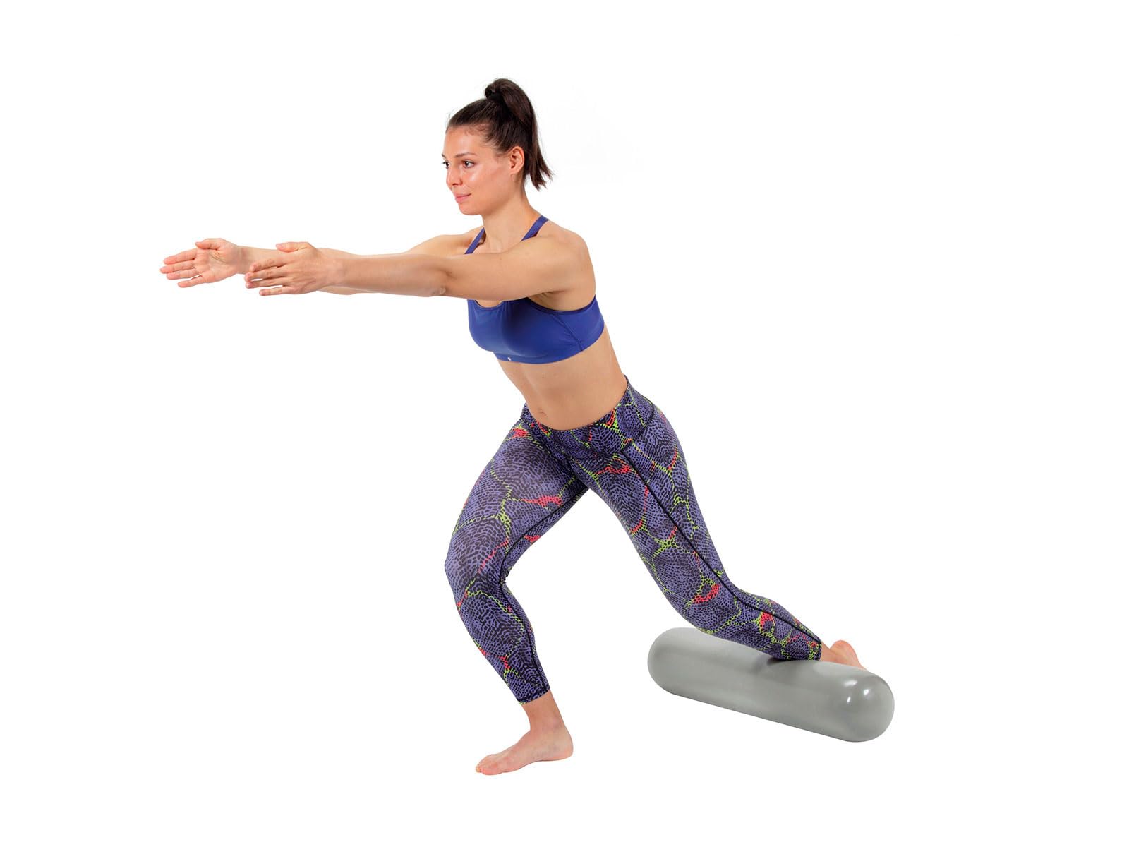 Gymnic Fit Roller Rullo Pilates gonfiabile morbido e flessibile per stretching, potenziamento muscolare e allenamento del core, ideale per Yoga e riabilitazione