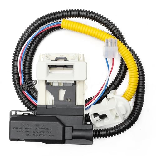 W11307244 Washer Lid Lock Assembly, (3-Wire) Washer Door Lock Replaces W10838613, W10838613VP, W11253733, PS12704713 Washing Machine Door Latch Assembly