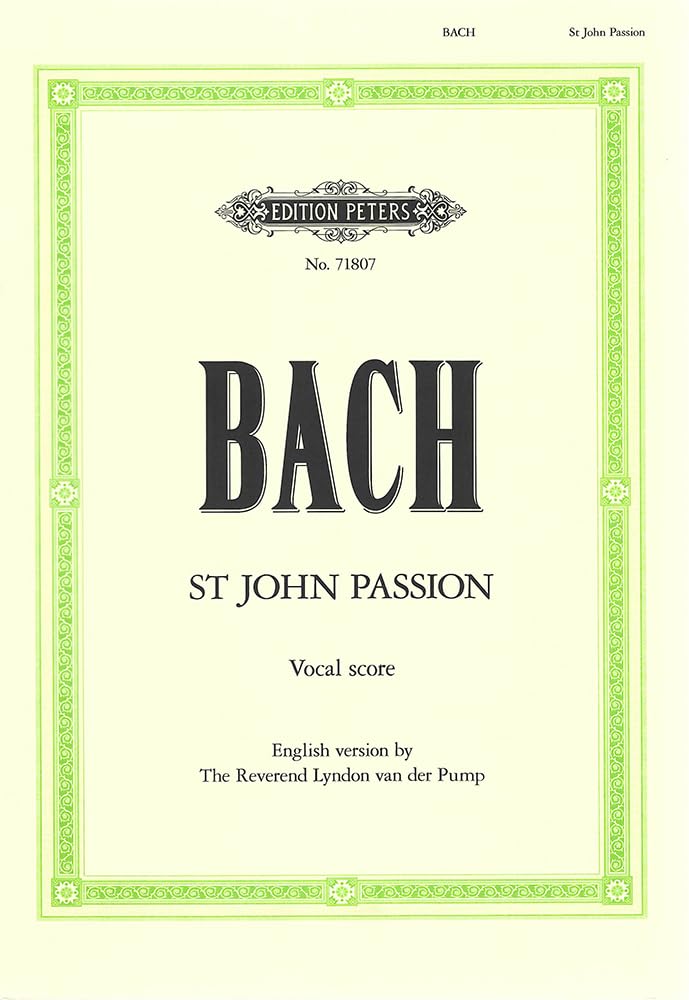St. John Passion BWV 245 (Vocal Score in English) (Sheet music)
