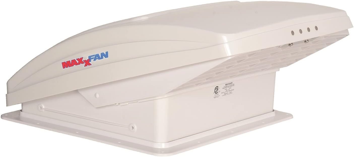 Maxxair Vent Corp 18.12 00-05301K Maxxfan DLX Vent 12V White