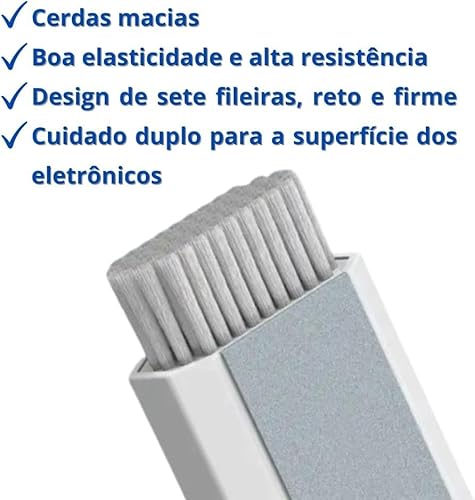 Kit Escova de Limpeza 8 em 1 multifuncional para teclado, telas, PC, laptop, notebook, tablet, celul