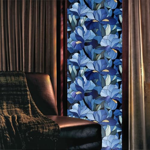 Vinilo decorativo para ventana 40x300 cm azul miniatura 2