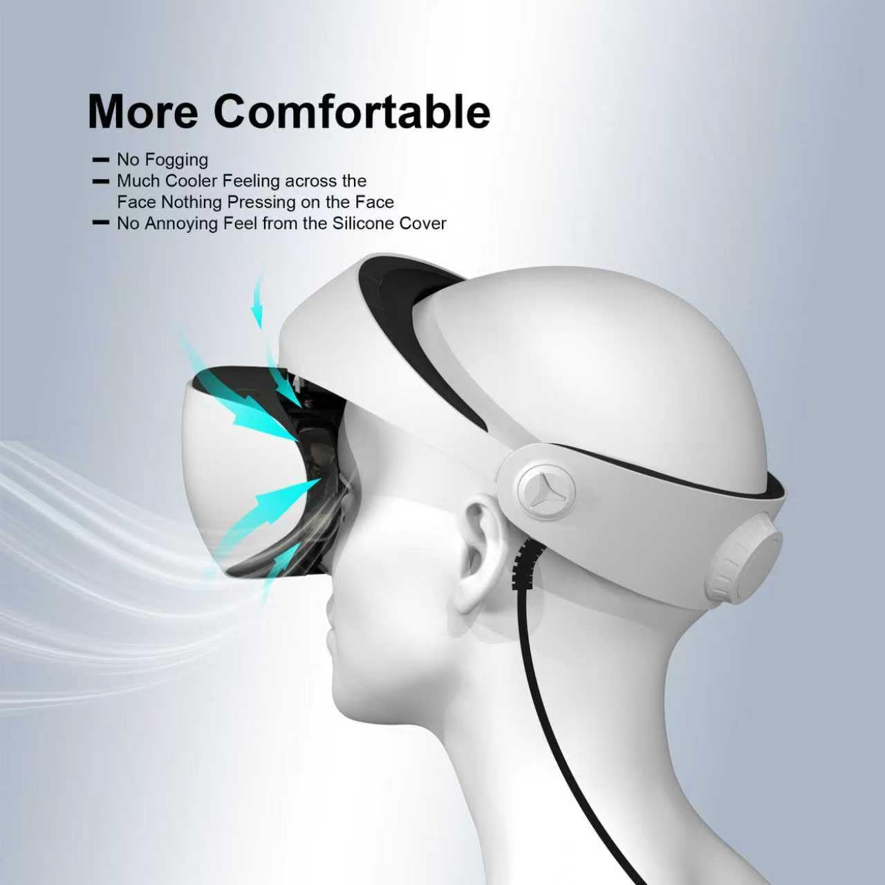 Globular Cluster Interface Faciale Magnétique F3 V3 Pour Meta Quest 3, Cadre Flexible Et Adaptatif Avec Coussinets Multi-matériaux, Non Compatible