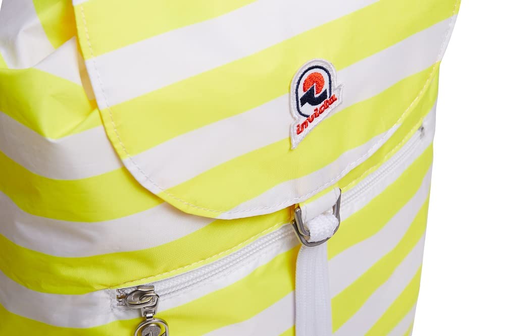 INVICTA Zaino - MINISAC NEXT - Richiudibile e Tascabile - Viaggio & Tempo Libero - Zainetto Uomo Donna a Righe - ICONA - PACKABLE