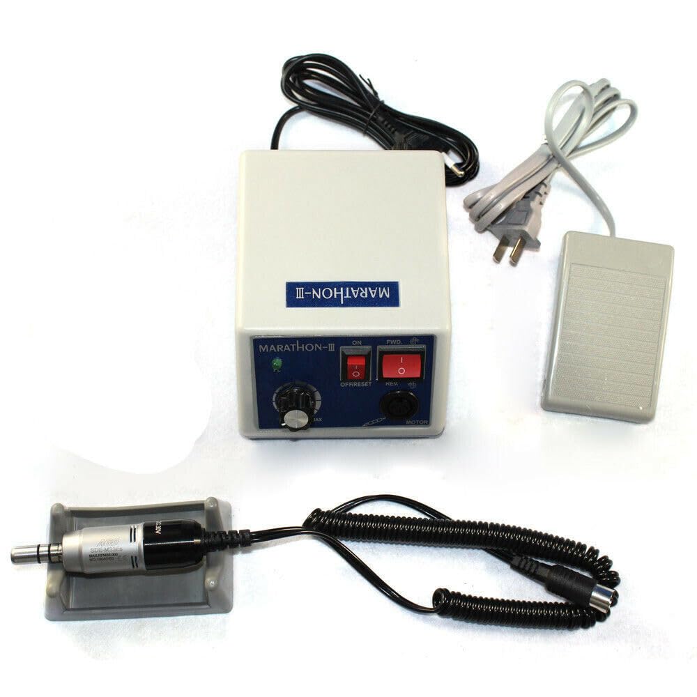 N10 - Micromotore elettrico da laboratorio, 0-35,000 rpm, 2,35 mm, portabilità 65 W, lucidatrice dritta, con CAM per cliniche, 220 V AC