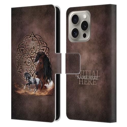 Coque portefeuille iPhone 16 Pro personnalisable motif cheval pour organiser votre quotidien
