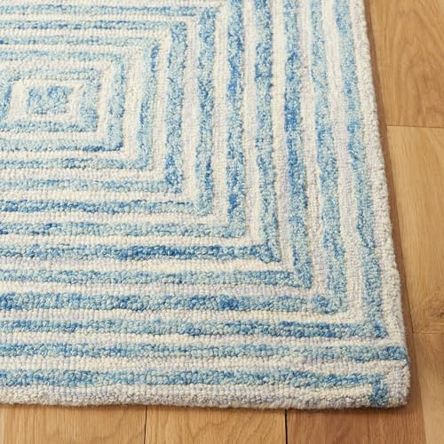 Image of Hand Tufted Wool Carpets Anti Shedding Rug Modern Carpets for Living Room Size 5x8 Feet