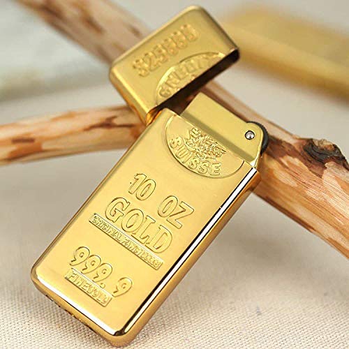 Encendedor de bolsillo estilo barra de oro miniatura 4