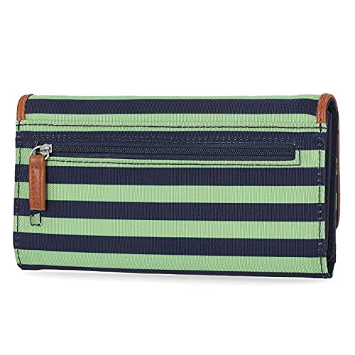 Image of Nautica womens The Perfect Carry All Money Manager Wallet Organizer with RFID Blocking Wallet, Lime, One Size