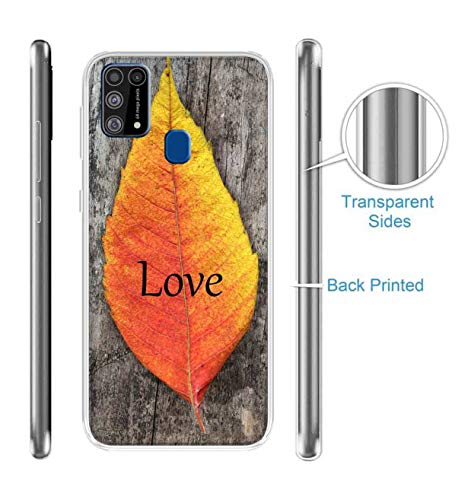 Image of Amazon Brand - Solimo Designer Multicolor Maple Leaf Love Design Printed Soft Back Case Mobile Cover for Samsung Galaxy M31 / M31 Prime / F41
