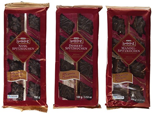 Lambertz Spitzkuchen 3-Sorten Dessert/Mandel/Nuss, 1er Pack (1 x 3.7 kg)