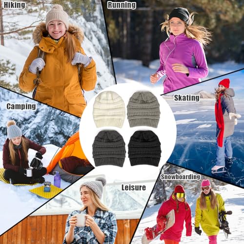 gezeigt in Grau mit feinmaschigem Strickmuster. - Detailansicht von AUYAO Pony Strickmütze Test 2026 – Dealfoxx.de