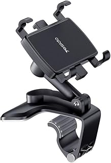 حامل جوال للسيارة من Next Store موديل C101، يثبت على لوحة القيادة، مشبك عالمي قابل للدوران 360 درجة، تثبيت قوي، مضاد للانزلاق، مناسب لجميع الهواتف للقيادة الآمنة