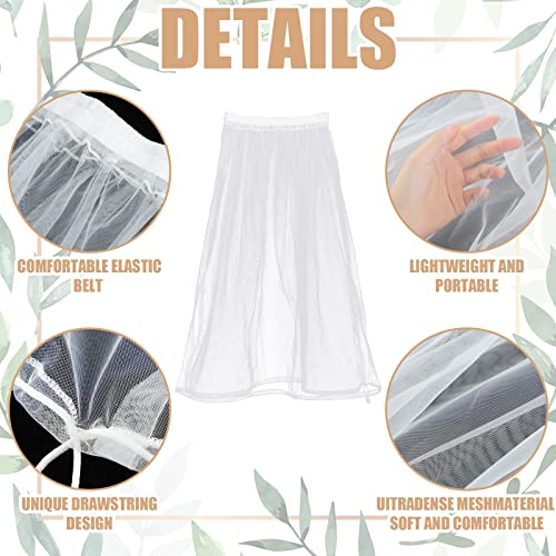 JenPen Wedding Gown Underskirt Drawstring Bride Buddy White Bridal Underskirt for Dresses Toilet Petticoat for Wedding Dress3