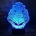 Produktbild 3D Slideshow3D LED Nachtlicht 3D Illusionslicht Magic School Logo USB Nachtlicht 16 Color Touch Button 3D Illusionslicht mit Fernbedienung