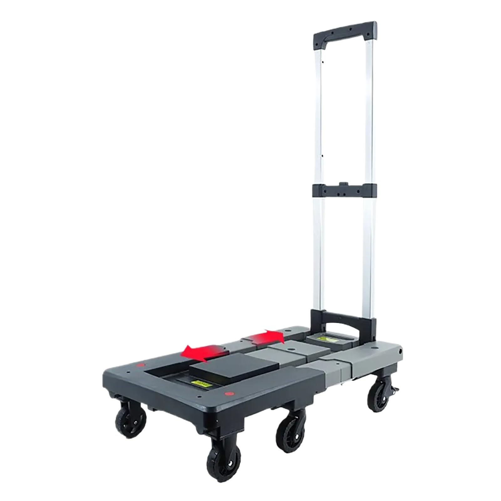 Handcart, Load Capacity 150kg/330lbs, Retractable Chassis, Save Space, Suitable for Airports, Schools, Offices(Multicolor)