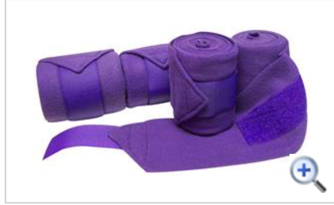 Lift Sports Horse Fleece Bandages/Polo Wraps/Stable Wraps Equestrian Leg Wraps Set of 4 TACK Equestrian Boots Protection (Purple)
