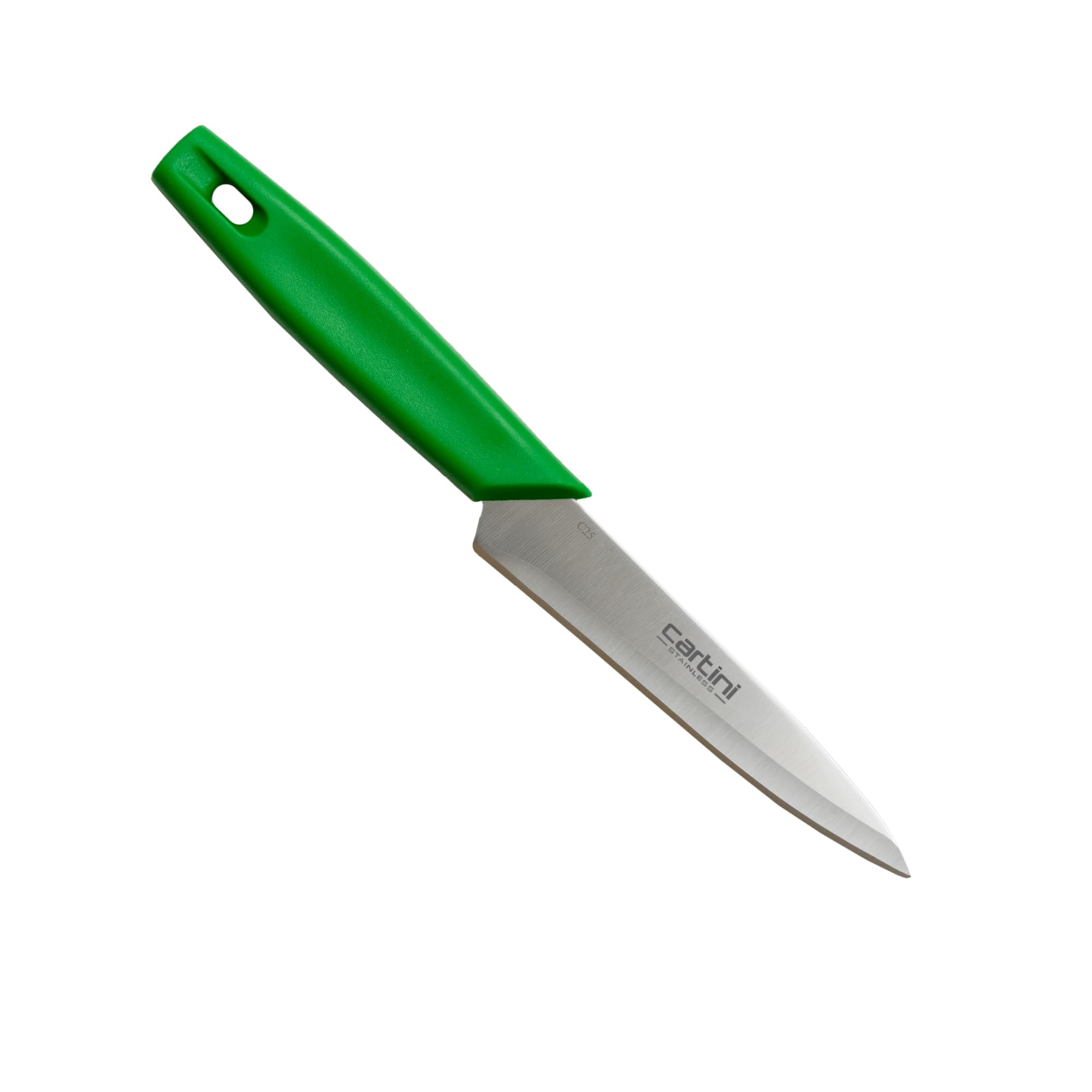 Godrej Locks Cartini Knife | Easy Chopping Knife (Green) for Home, Restaurant and Professional Chef Use| Slicing and Chopping Leafy Vegetables for Multi-Purpose Use | SS Hollow Ground|Stainless Steel