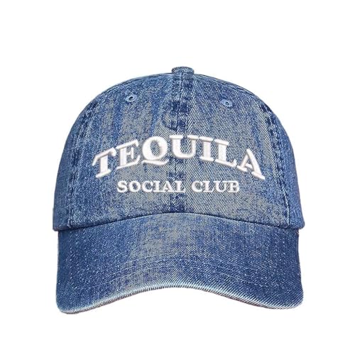 Tequila Social Club Embroidered Baseball Hat – Premium Cotton –
