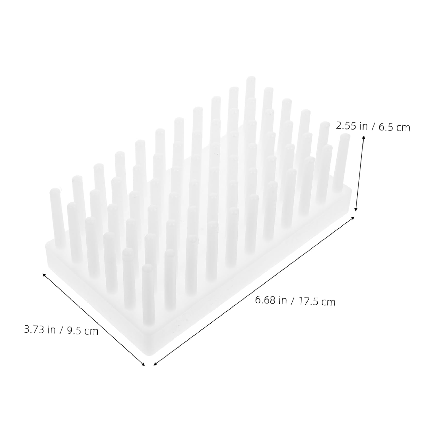 NAMOARLY Plastic Test Tube Rack for Drying and Tube Holder Reusable Plastic Test Tube Storage Rack for Laboratory Use and Organization