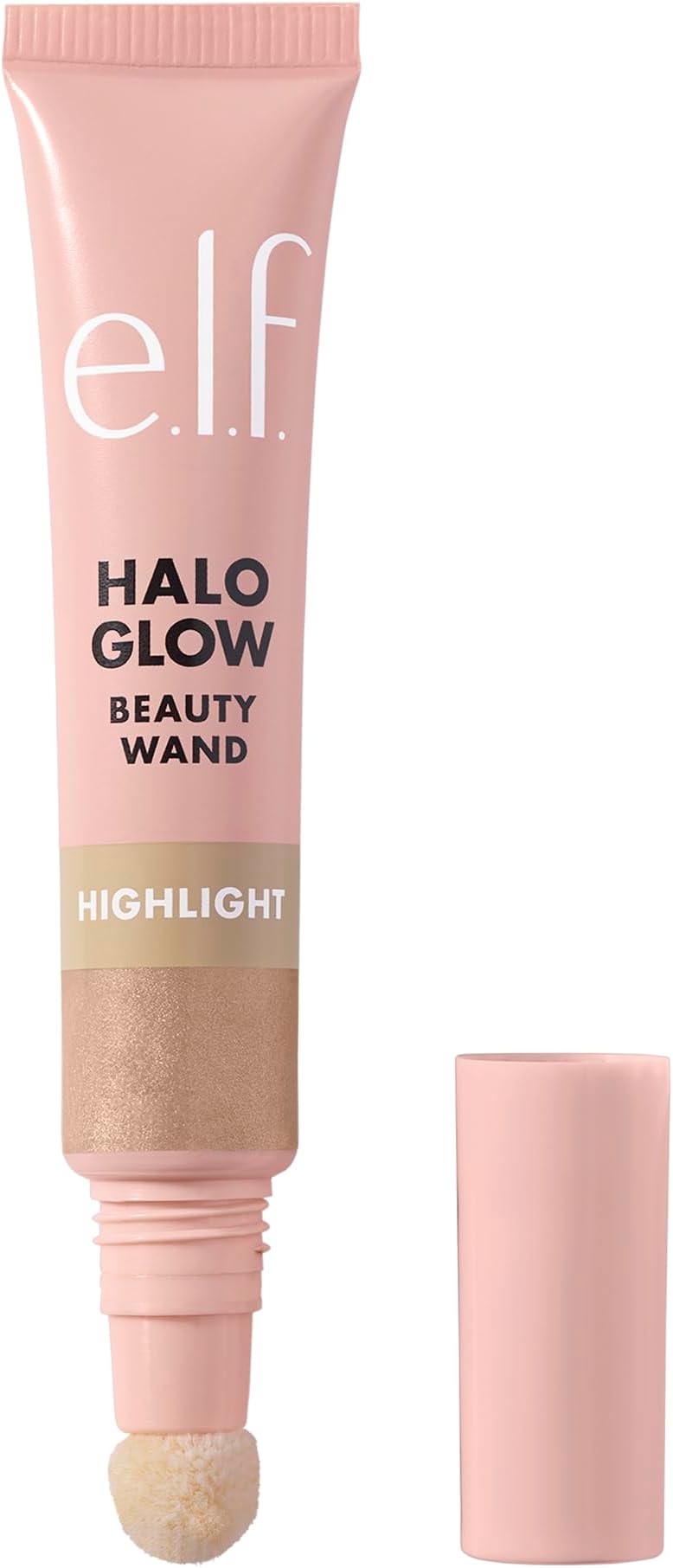 e.l.f. Halo Glow Highlight Beauty Wand, Liquid Highlighter Wand For Luminous, Glowing Skin, Buildable Formula, Vegan & Cruelty-free, Champagne Campaign