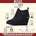 Dunes Women's Zoey Wedge Bootie, Soft Vegan Suede, Easy Slip-On Design, Memory Foam, Wide Widths Available, womens wedge boots, BLACK 8