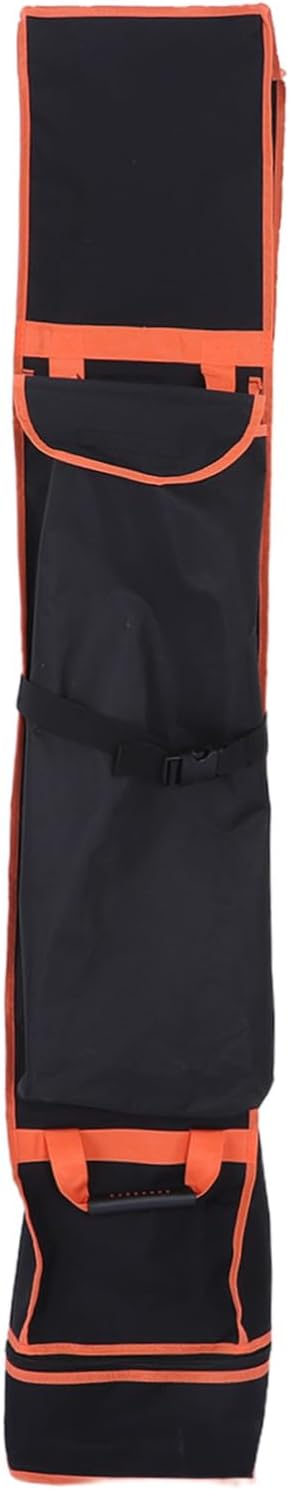 TIDTALEO Waterproof Foldable Camping Storage Bag Oxford Fabric with Roller Wheels and Sturdy Handle Tent Carrying Case Spacious Flat Shape for Outdoor Gear Transport and Camping Trips