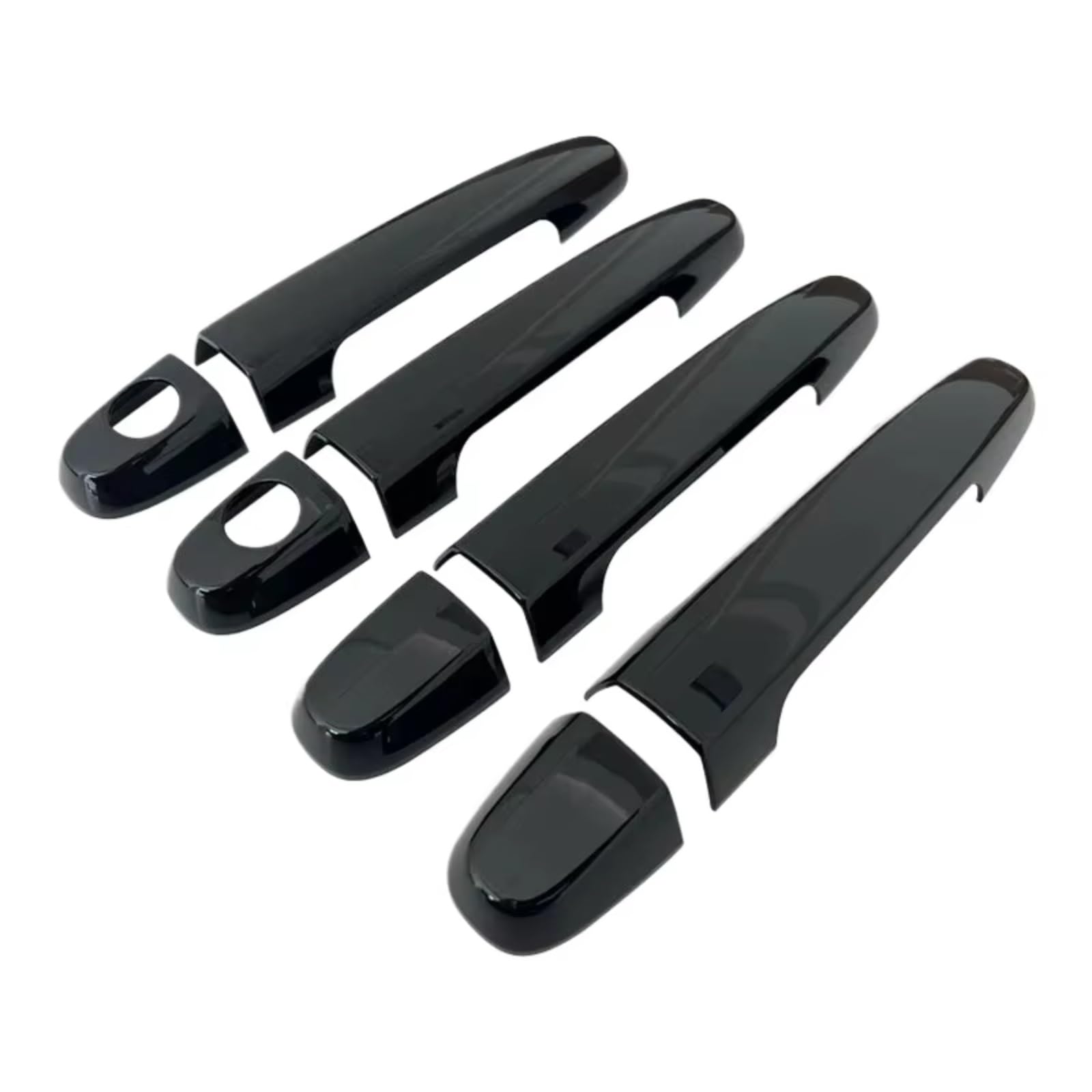 Zcxfdthf Gloss Black Door Handle Covers Part Compatible With Toyota For Hilux For Vigo 2005-2014 Car Exterior Door Handle Cover Styling Accessories Set(Gloss Black)
