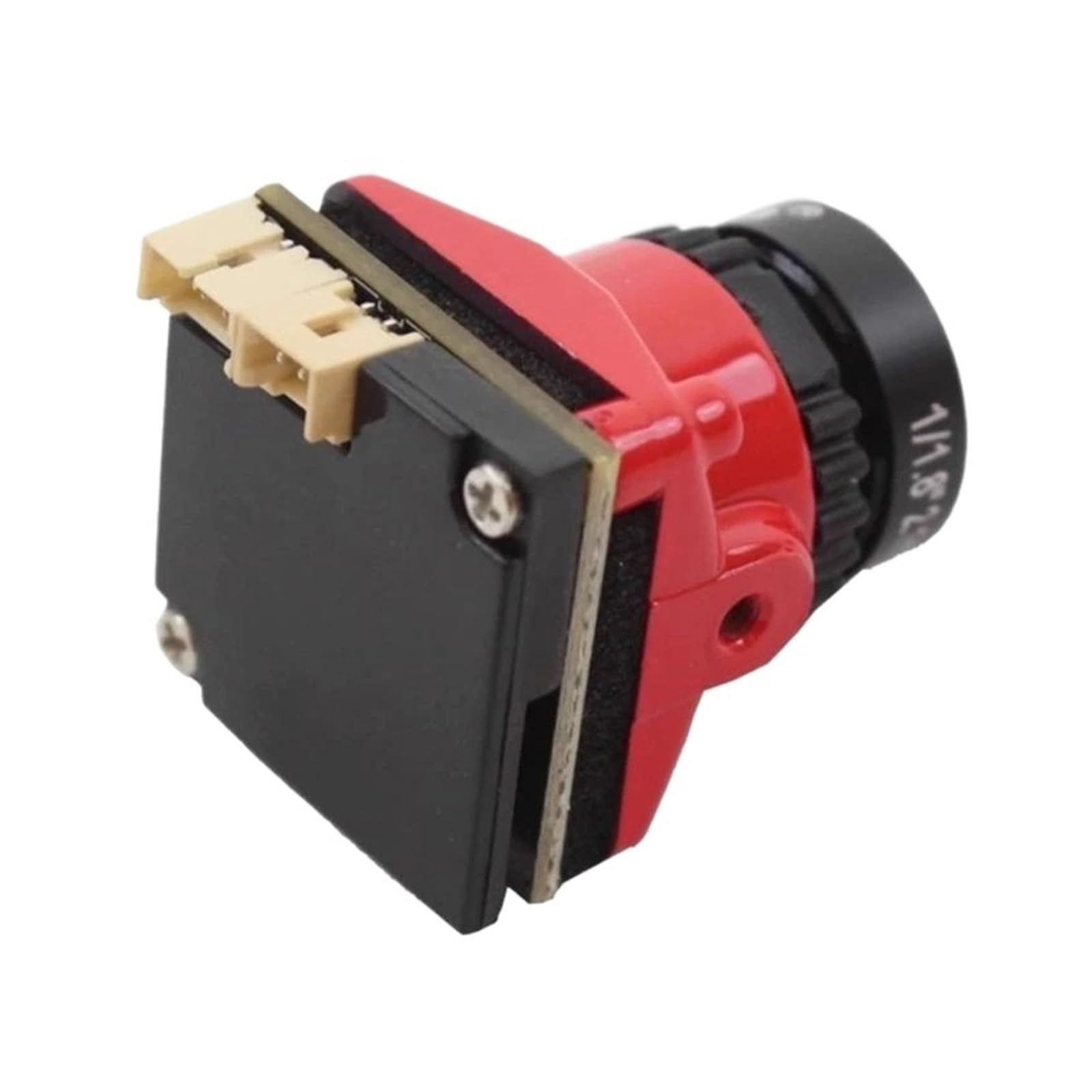 Telecamera micro FPV 573A Obiettivo 1800TVL 2,1 mm DC5-40 ampio | Mini telecamera ad alta risoluzione for la manutenzione sostitutiva dei droni da corsa RC(Black)