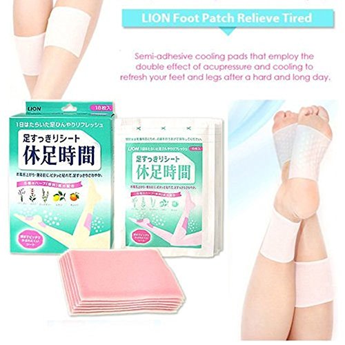 Lion Foot Patch Relieve Tired Resting Time Neat Foot 6Pcs X 4Set = 24Pcs #TOP2