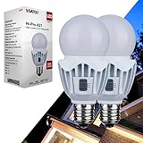 Satco 2 Pack S28737 20WA21/LED/3CCT/120-277V 20 Watt LED A21; High Lumen Output; 27K/40K/50K CCT Selectable; Medium Base; White Finish; 120V-277V; Ideal for Wide Areas, Commercial, Residential