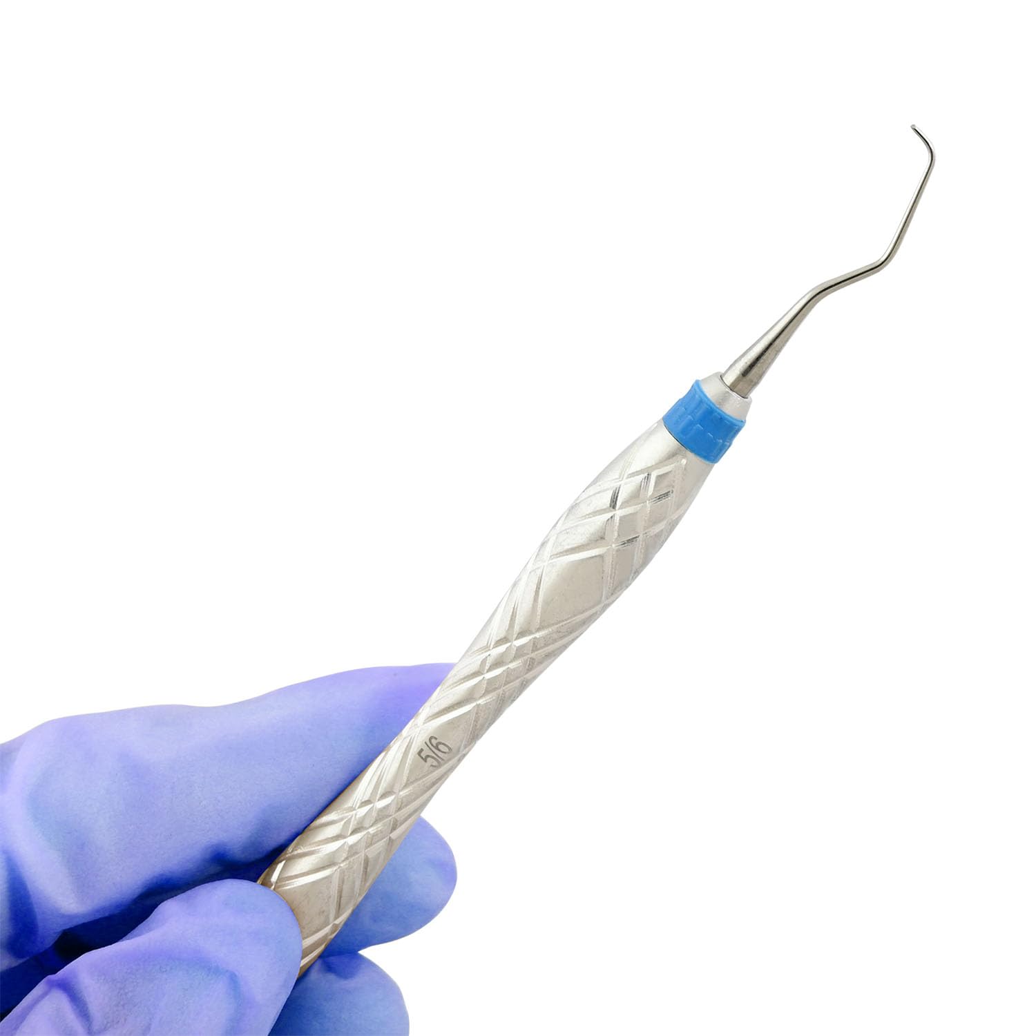 MuskalMed Gracey Dental Periodontal Curettes 5/6 Double Ended Special Blue Hollow Handle Stainless Steel Dental Instruments DN-2500