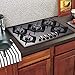 30-inch 5-Burner Built-in Gas Cooktop with Tempered Glass & Cast Iron Grates - LW5G01 (LPG/NG Convertible, Black)