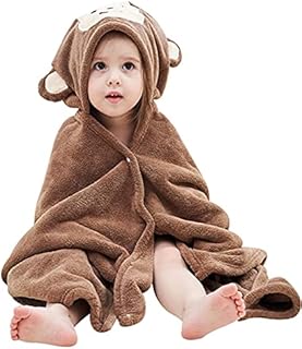 Gneliwm Baby Bath Towel Newborn Infant Toddler Hooded Blanket Soft Thick Absorbent Hooded Swimming Shower Poncho Towel for Boys Girls