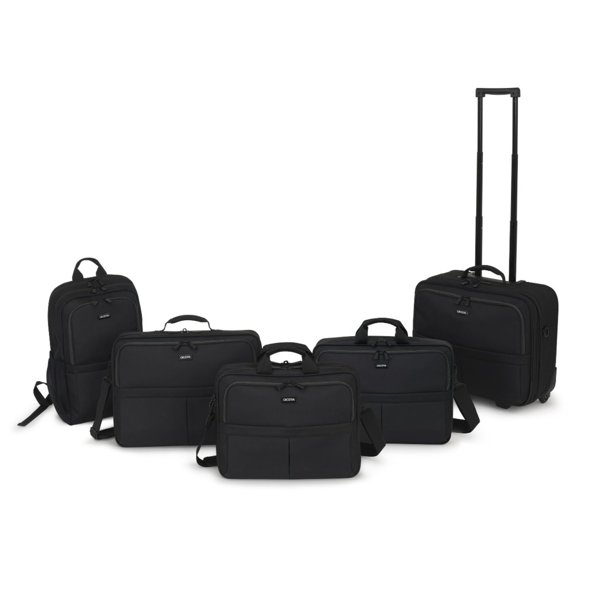 DICOTA Eco Multi Plus SCALE 14”-15,6". Custodia con serratura per il trasporto di computer e tablet, custodia protettiva per laptop eco in materiali riciclati, colore nero