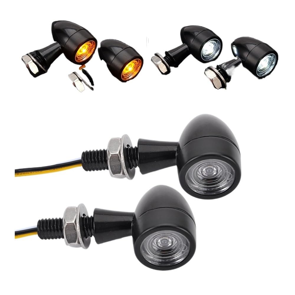 Señal Giro LED Motocicleta Mini Luz LED De Intermitente Para Motocicleta De 8mm, Luz De Freno Trasera Para Moto, Luz Led Clignotant De 12V
