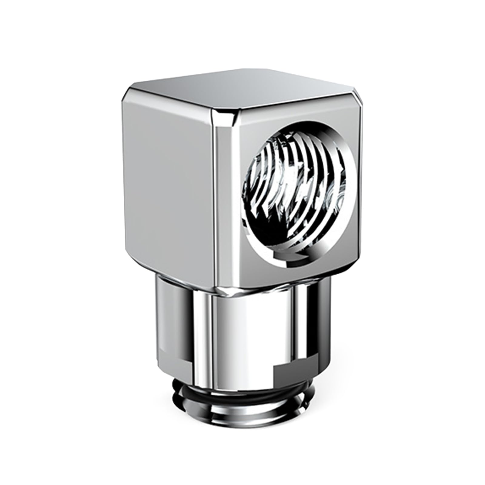 Jazuaiao G1 / 4 ' ' 360 Degree Male to Female Rotary Rotatable Adapter Fitting Water Cooling Elbow Connectors GXZWT-D90 Water Cooling Accessories