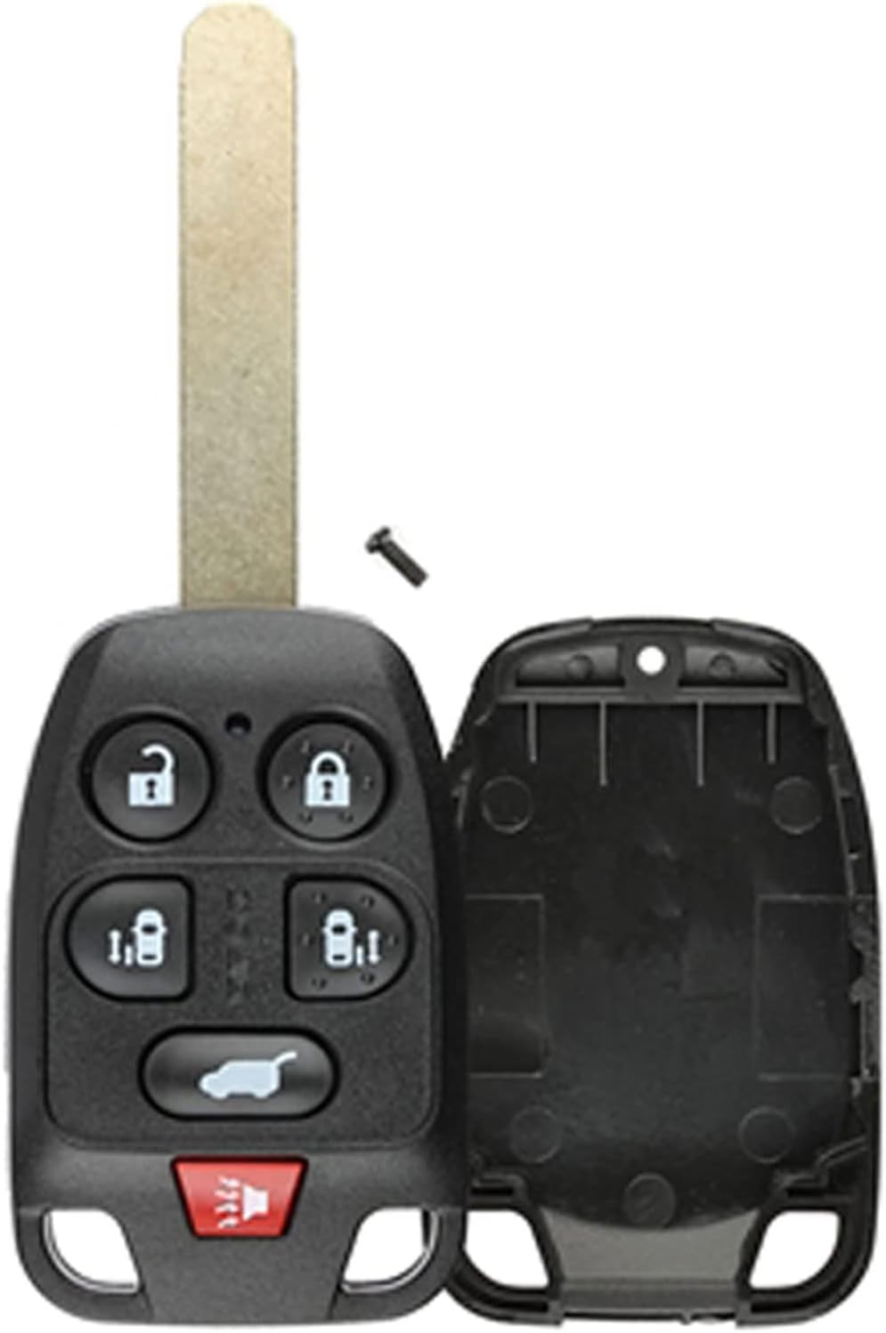 KeylessOption Just The Case Keyless Entry Remote Head Key Combo Fob Shell