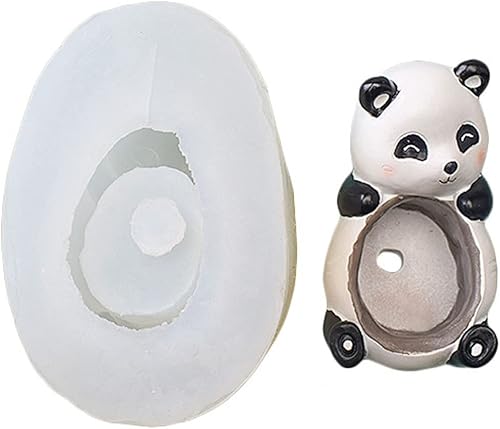 Miniatura 9 de Molde de silicona para maceta, lindo animal, planta suculenta, maceta de hormigón, yeso, moldes de cemento, molde de arcilla, molde de silicona para