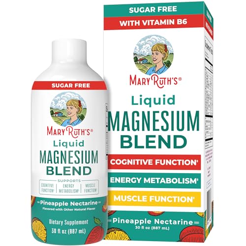 Image of Liquid Magnesium Supplement by MaryRuth's | Magnesium Complex with Magnesium Glycerophosphate + Magnesium Bisglycinate + Taurate + Malate | Ages 4+ | Cognitive Function | Bone Health | Vegan | 30oz