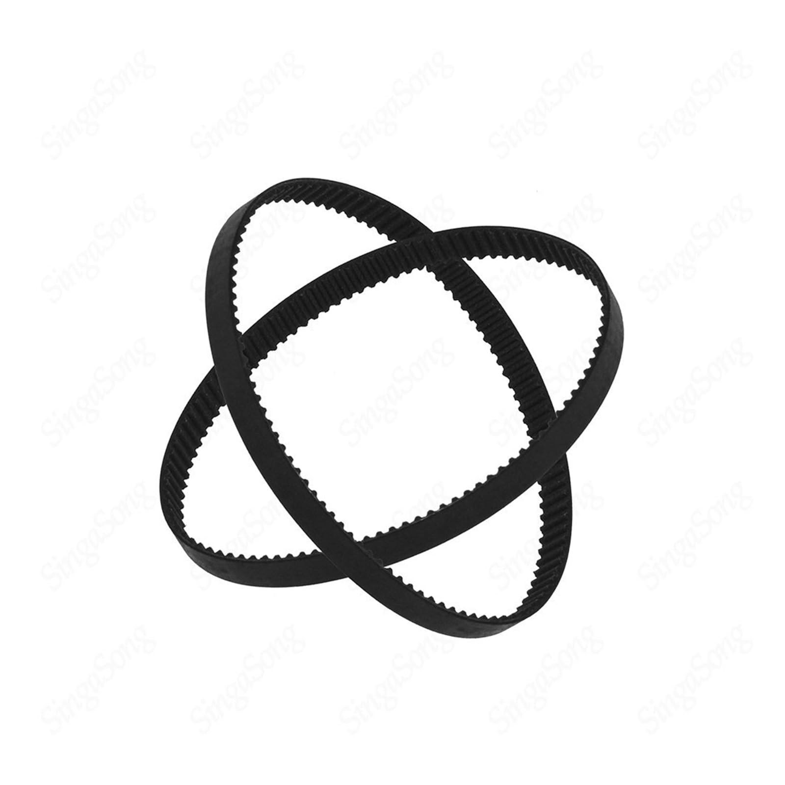 Cinghia Dentata GT2 Per Stampanti 3D - Larghezza 6mm, Passo 2mm, Lunghezza 200mm, In Gomma Chiusa Ad Anello (Confezione Da 4 Pezzi)