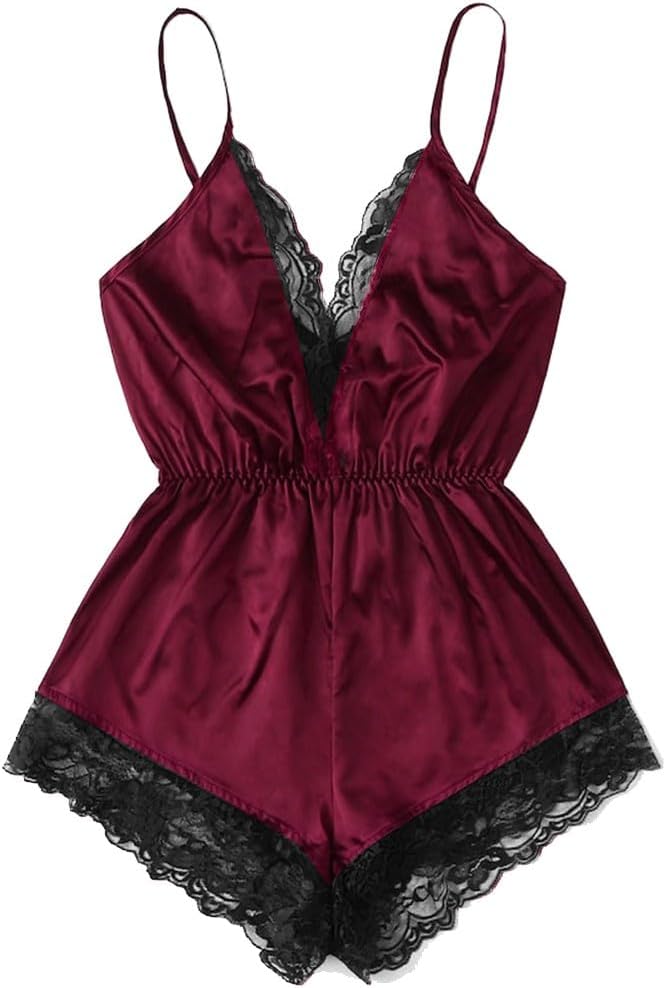Womens Lingeries Chemise Sets Sexy Ladies Teddy Babydolls Exotic Nightwear Nightgowns Chemise Two Piece Lingerie Teddy Pajama