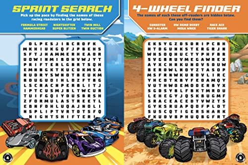 Hot Wheels: Race Cars vs. Monster Trucks: 100% Officially Licensed by Mattel, Activities, Tattoos, &