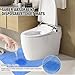 25 Pack Disposable Toilet Mats Absorbent Toilet Floor Protector from Urine U-Shape Toilet Training Rug Waterproof Non-Slip Bathroom Potty Training Mats for Children Adult (Blue-1)