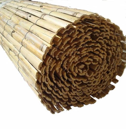 TB Thayba Cañizo Natural de Caña Partida en Rollo, 5 Metros, Panel para Vallado y Cercado de Jardín (2x5)