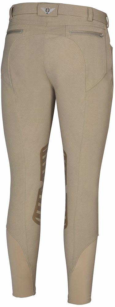 TuffRider Men's Sawyer Knee Patch Breeches (Safari, 38)