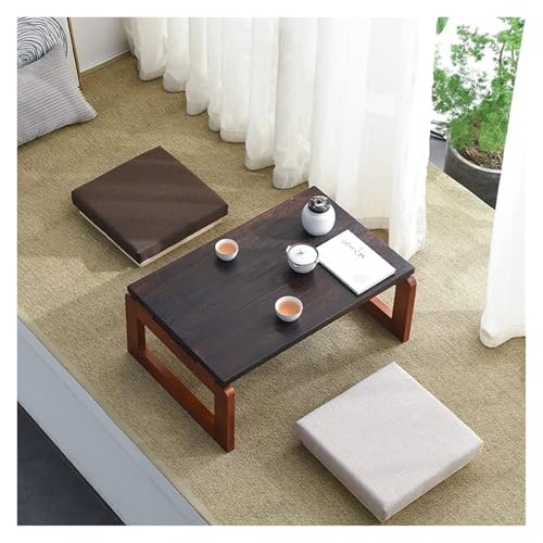 Table basse japonaise pliante pour optimiser un petit salon encombré