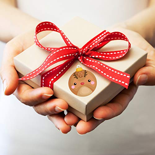 Ornament Stickers Christmas Roll Sticker For Kids Christmas Cards Envelopes Seal Gift Tags 500Pcs #TOP5