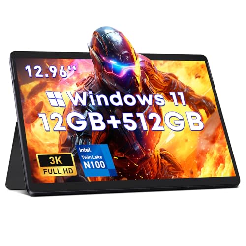 CHUWI Hi10 Max Windows Tablet de 12.96 pulgadas, Intel N100, 12 GB de RAM 512 GB SSD, Windows 11 tabletas con pantalla táctil, FHD 2880 x 1920, WiFi 6, Bluetooth 5.2, cámara de 8 MP+5 MP, HDMI, USB
